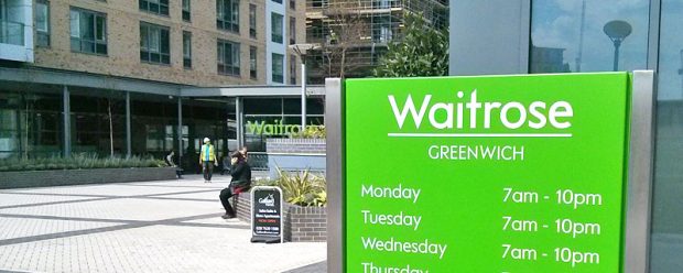 2013 eröffnete Waitrose im Londoner Stadtteil Greenwich