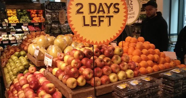 "Nur noch 2 Tage": Obstköder bei Whole Foods in London