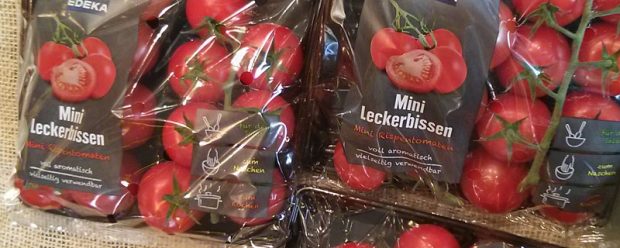 Sie glauben, das auf dem Bild seien Tomaten? Quatsch, Edeka sagt, das sind "Mini Leckerbissen"