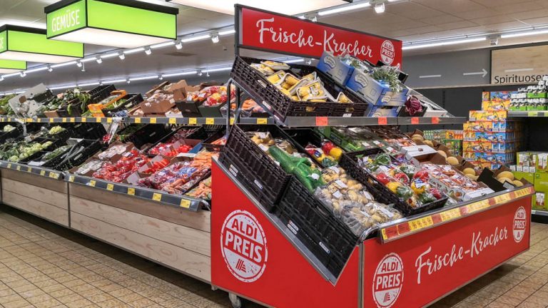 Neu gestaltete FrischeAbteilung Auch Aldi Süd räumt Obst und Gemüse