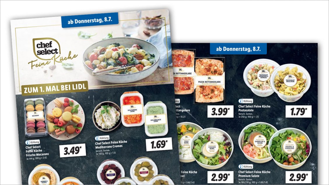 „Chef Select Feine Küche“ Lidl bringt PremiumFertiggerichte ins